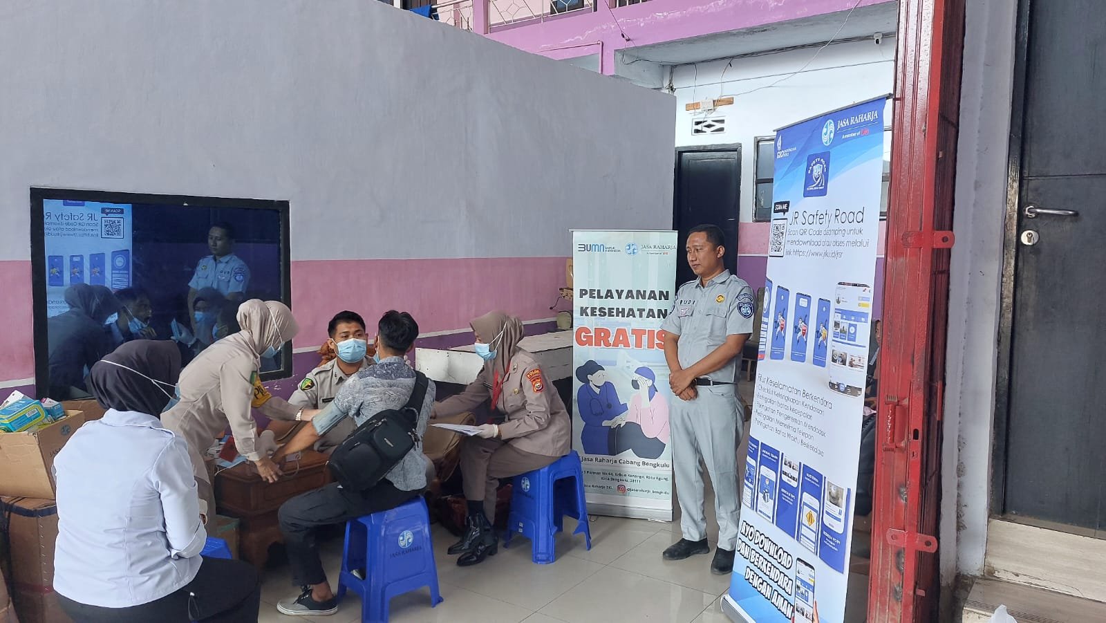 Tingkatkan Pelayanan, Jasa Raharja Sediakan Yankes Gratis di Pool Putra SIMAS