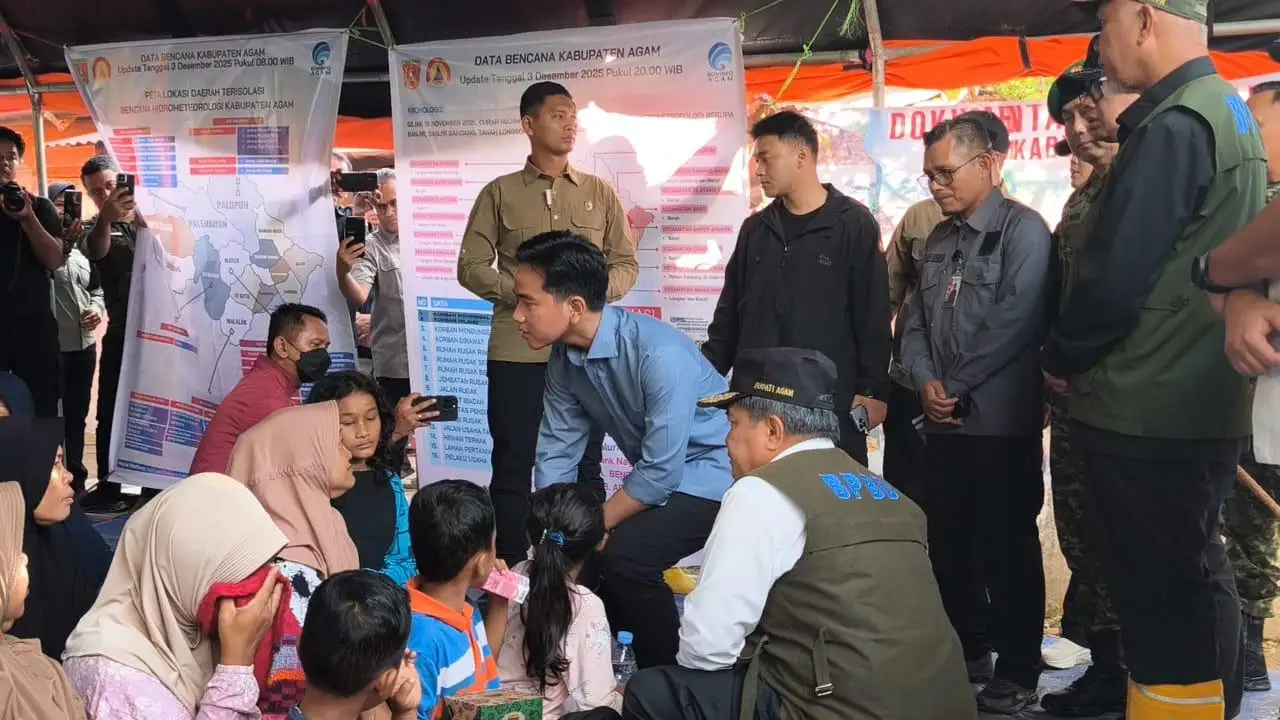 Wapres Tinjau Langsung Penanganan Bencana di Sumatra Barat