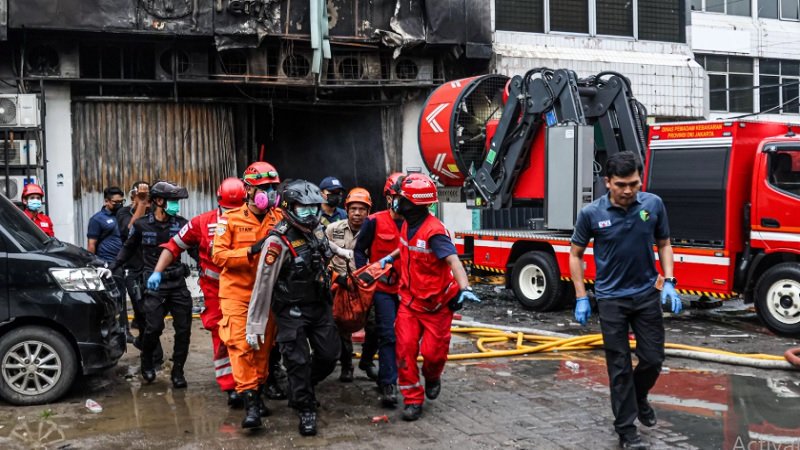 Puslabfor Identifikasi 22 Korban Kebakaran Ruko Terra di Jakarta
