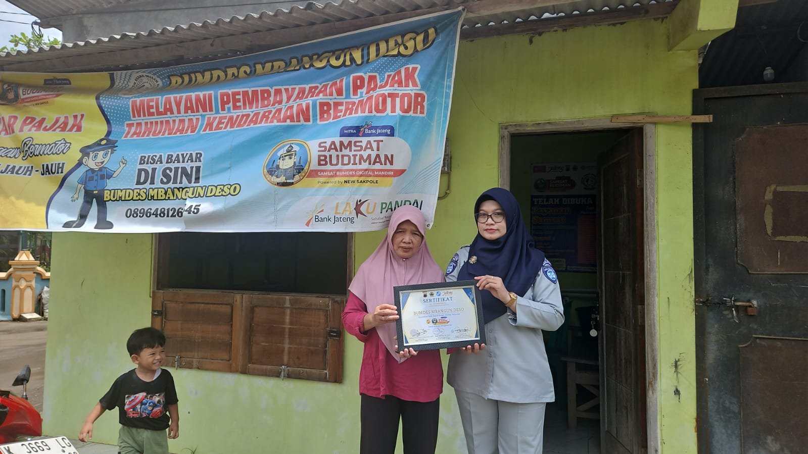 Jasa Raharja Cabang Pati Lakukan Monitoring Samsat Budiman di BUMDes Mbangun Deso dan BUMDes Citra Mandiri