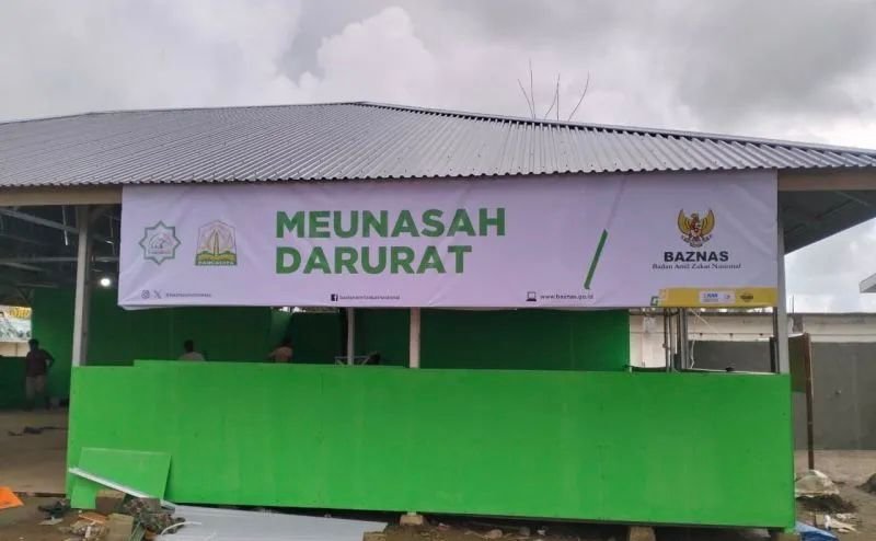 Ramadhan di Pengungsian, Warga Korban Bencana Sumatera Manfaatkan Masjid Darurat BAZNAS
