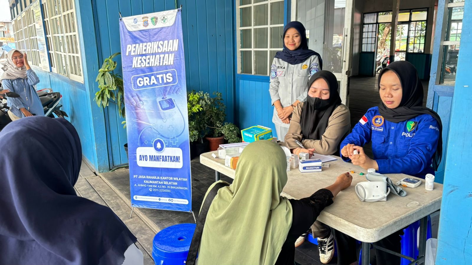 Jasa Raharja Kalsel Hadirkan Layanan Kesehatan di Pusat Aktivitas Masyarakat