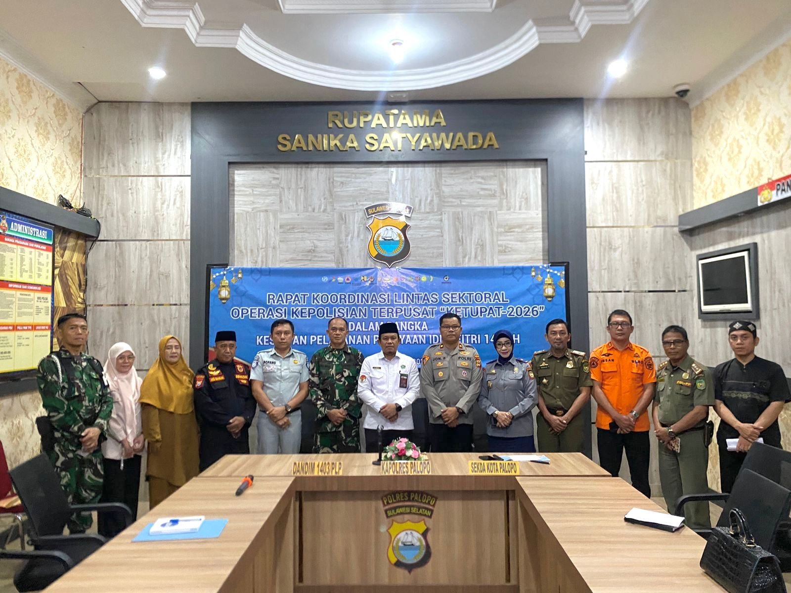 Jasa Raharja Palopo Bersama Forum LLAJ Hadir Dalam Rakor LintasSektoral Bahas Persiapan PAM Lebaran 1447 H di Kota Palopo