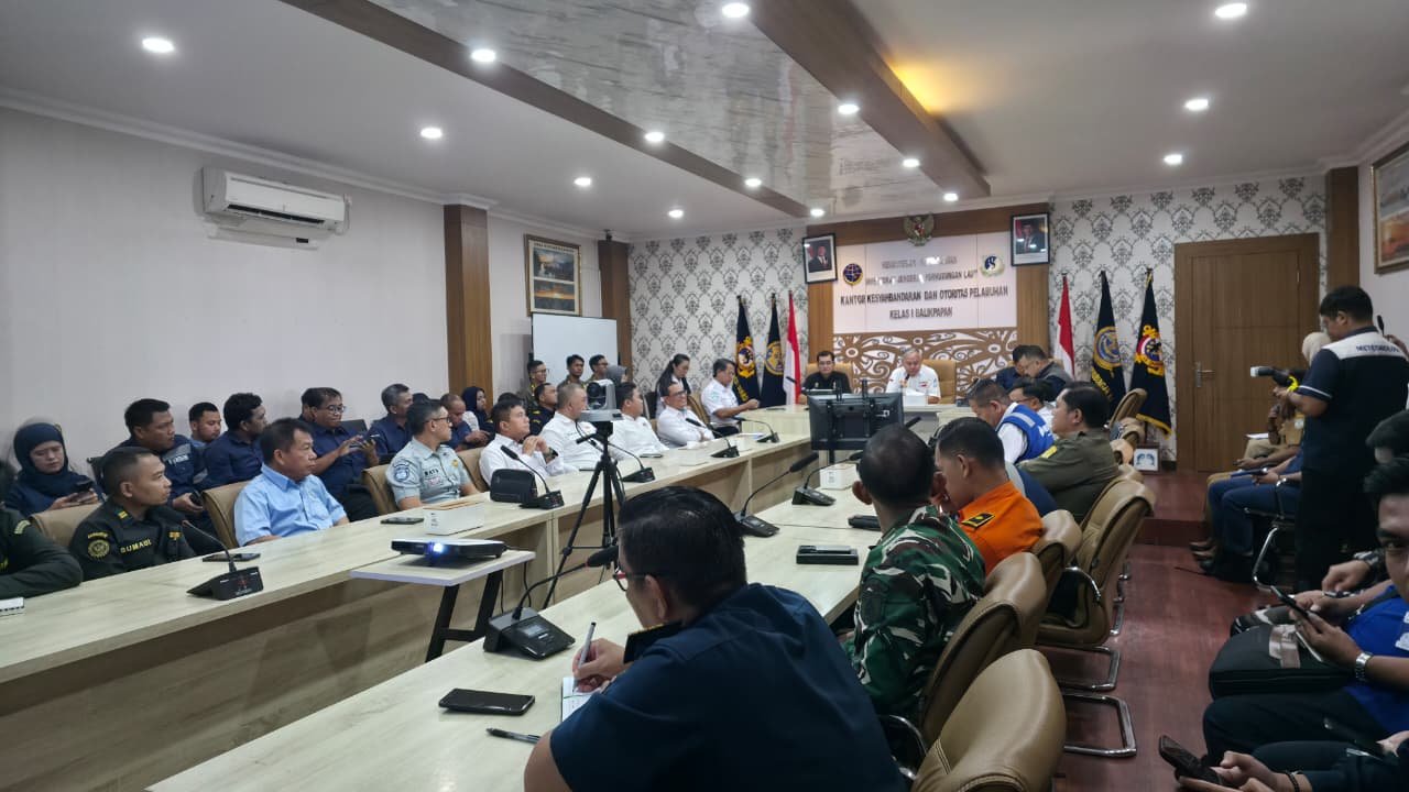 Pastikan Angkutan Laut Lebaran Aman dan Lancar, PT. Jasa Raharja Kanwil Kalimantan Timur Hadiri Rakor KSOP Kelas I Balikpapan