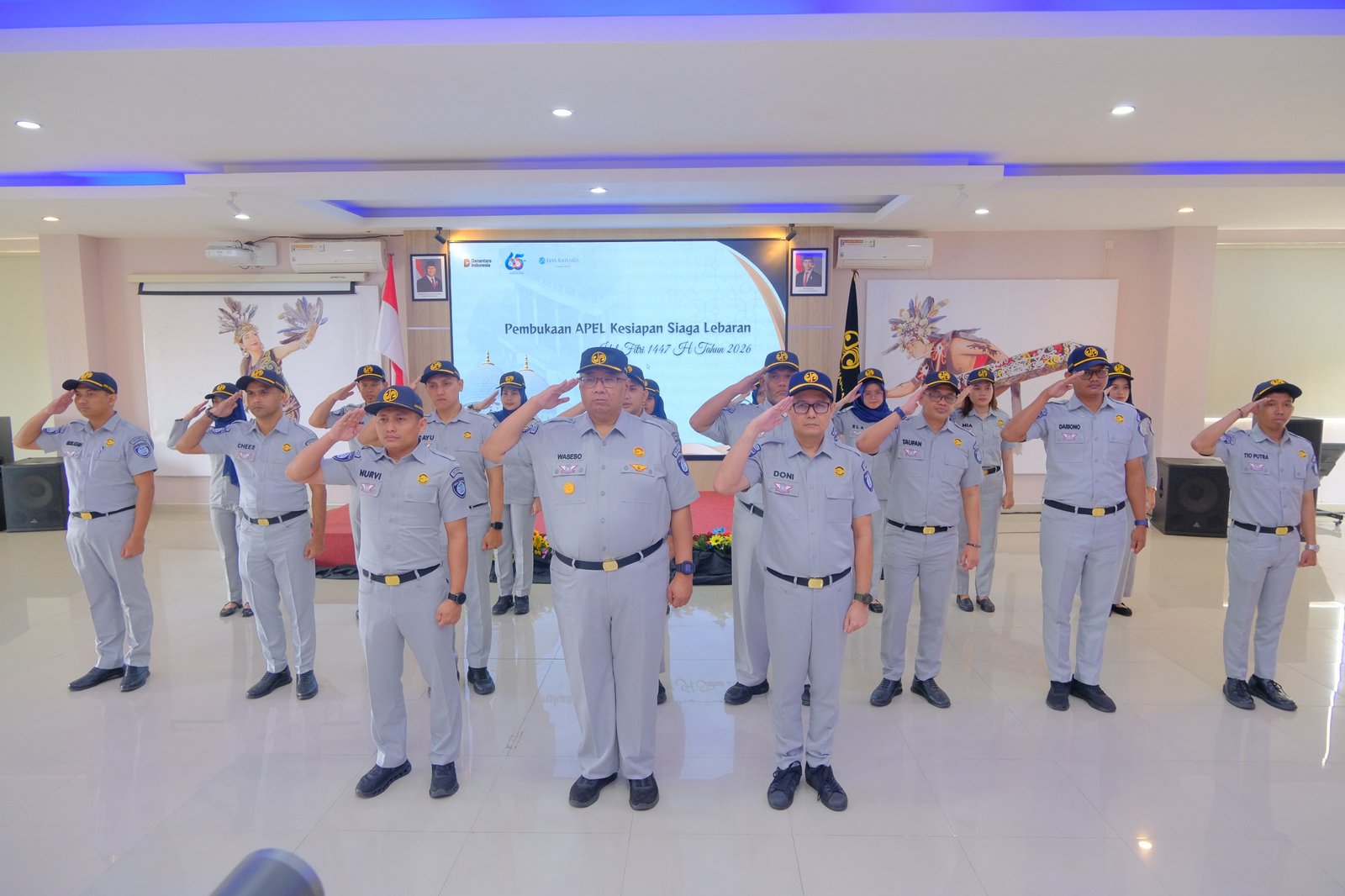 Perkuat Kesiapan Pelayanan, Jasa Raharja Kaltim Ikuti Apel Kesiapan PAM Lebaran 2026