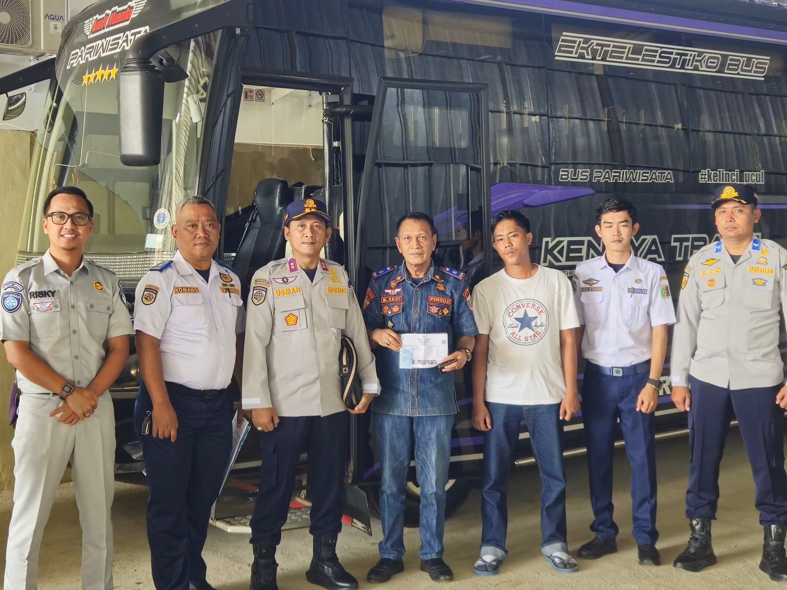 Jelang Angkutan Lebaran 2026, Jasa Raharja Cabang Metro bersama Mitra Gelar Ramp Check Armada 