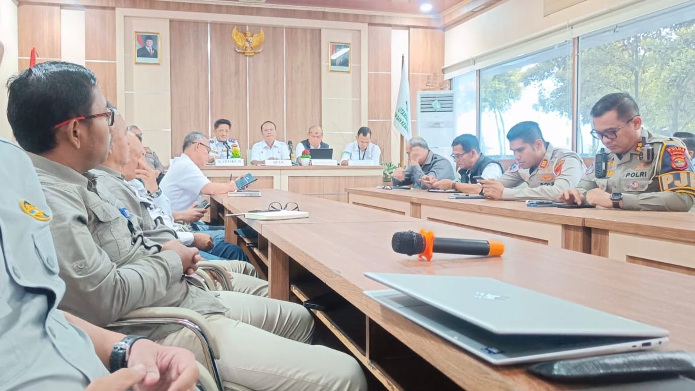 Jasa Raharja Wilayah Lampung Hadiri Sosialisasi Keputusan Bersama Pengaturan Lalu Lintas dan Penyeberangan Masa Angkutan Lebaran 2026