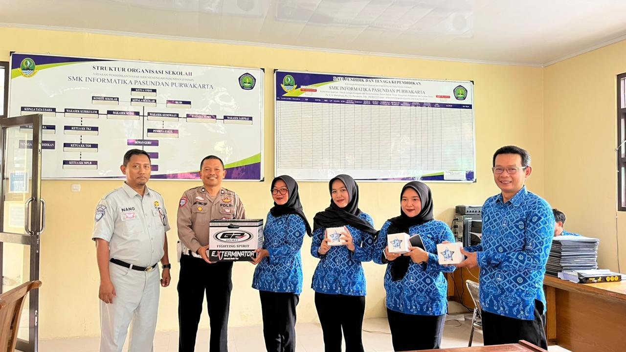 Jasa Raharja Cabang Purwakarta dan Polres Purwakarta Gelar PPKL di SMK Informatika Pasundan: Keselamatan Jalan Adalah Tanggung Jawab Bersama