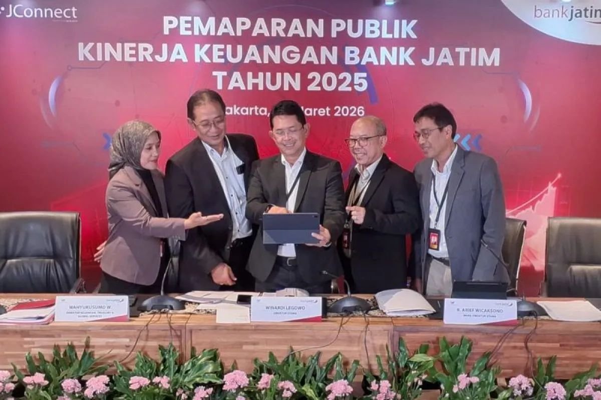 Bank Jatim Cetak Laba Bersih Rp1,54 Triliun Sepanjang Tahun 2025