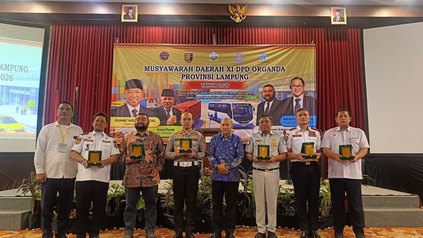 Jasa Raharja Wilayah Lampung Hadiri Musda XI Organda Dorong Transportasi Terintegrasi dan Berdaya Saing