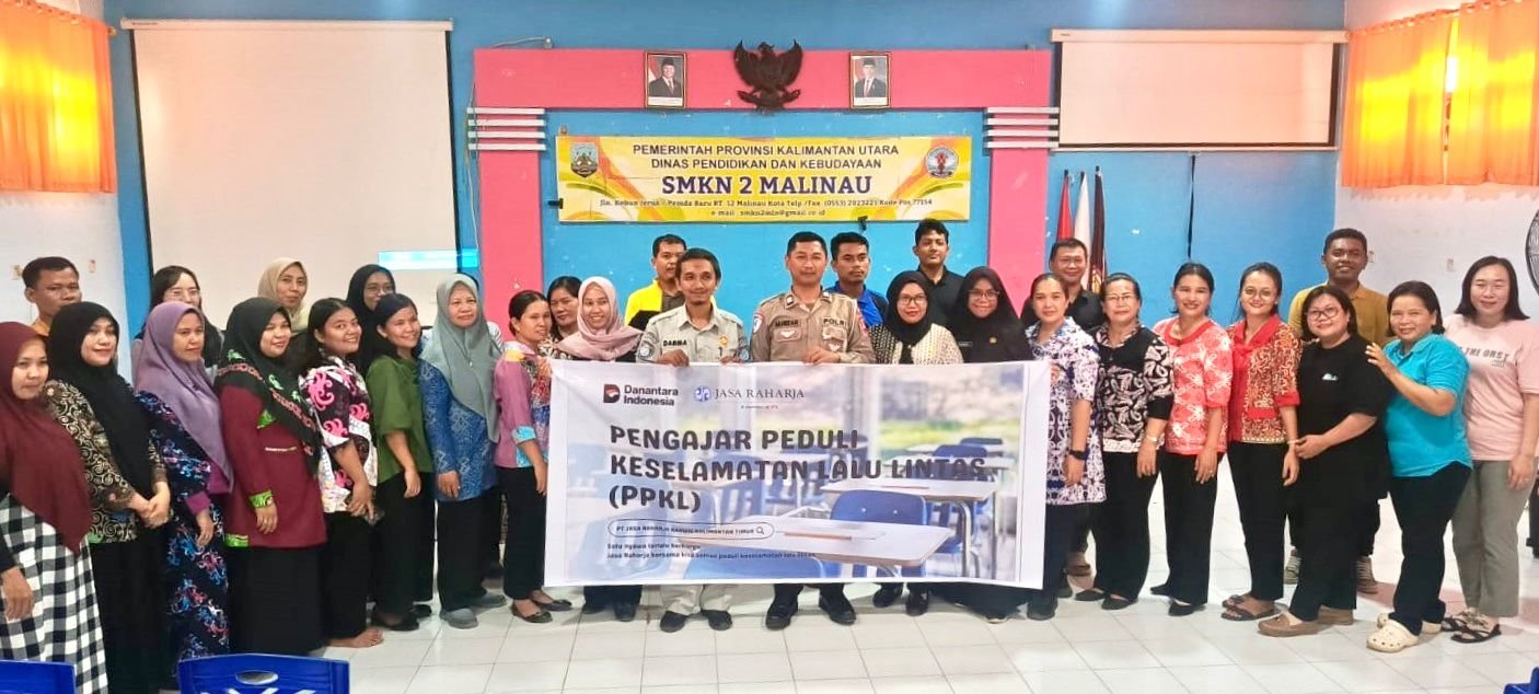 Perkuat Kesadaran Keselamatan di Kalangan Guru, Jasa Raharja Cabang Tarakan Gelar PPKL di SMKN Negeri SMKN 2 Malinau