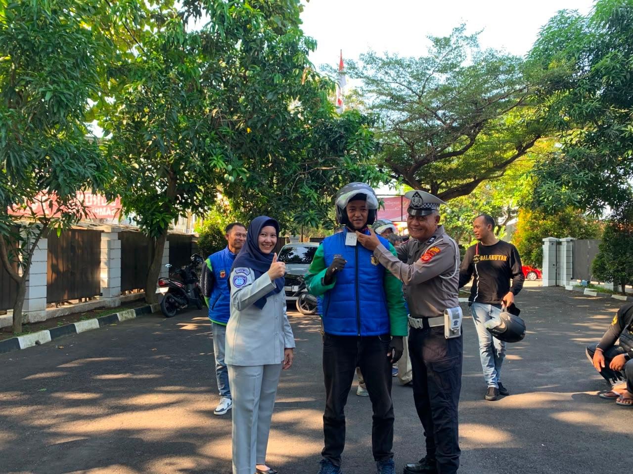 Jasa Raharja Cabang Indramayu Adakan Safety Riding Bagi Ojek Online