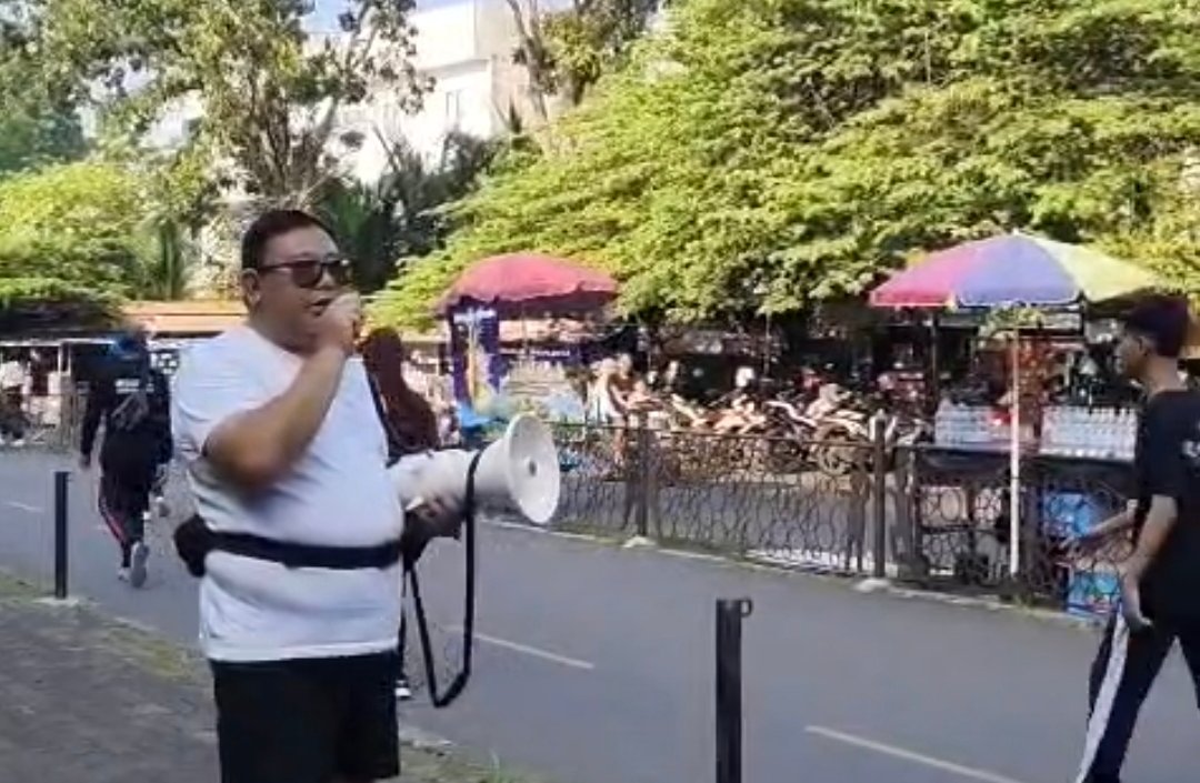 Jasa Raharja Gelar Sosialisasi dan Pembagian Flyer Gebyar Kepatuhan Wajib Pajak Kendaraan di Lapangan Dadaha Kota Tasikmalaya