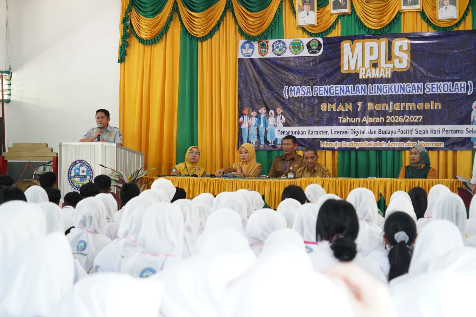 Melalui MPLS, Jasa Raharja Kalsel Kenalkan Perusahaan kepada Peserta Didik Baru SMAN 7 Banjarmasin