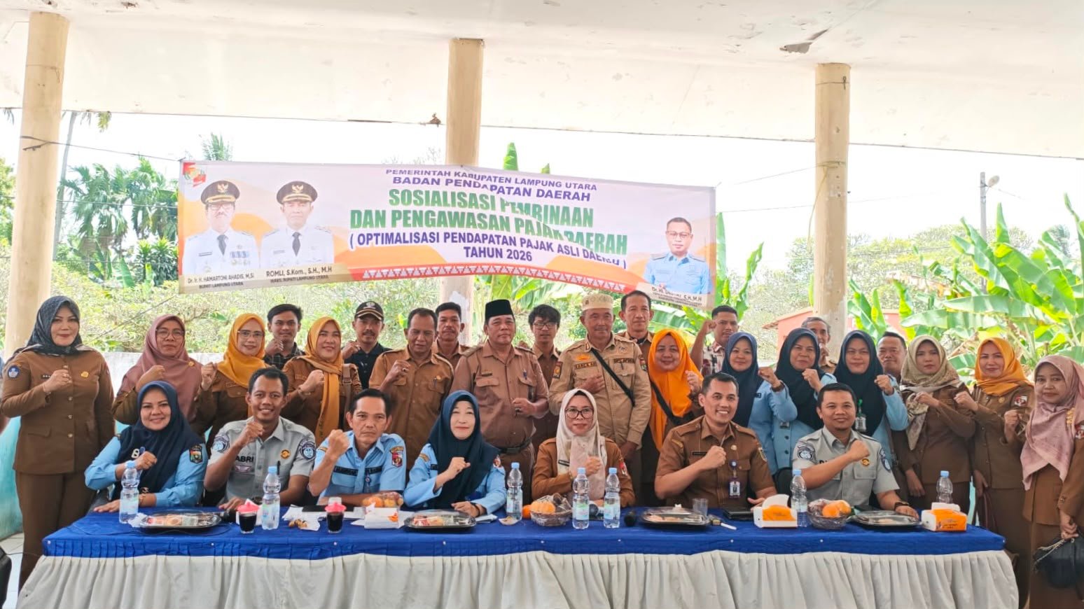 Jasa Raharja Kotabumi Bersama Tim Pembina Samsat Sosialisasikan Program Keringanan Pajak Kendaraan Bermotor di Bukit Kemuning