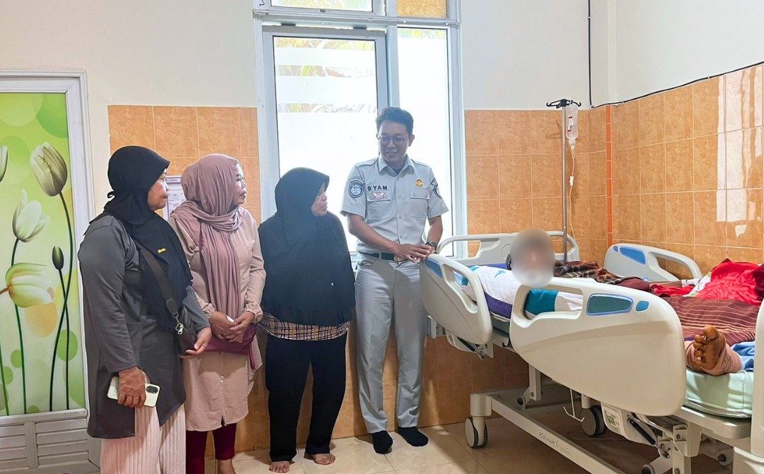 Jasa Raharja Sulsel Gerak Cepat Kunjungi Korban Laka Lantas di RSUD KH Hayyung, Wujudkan Semangat Winning CX100