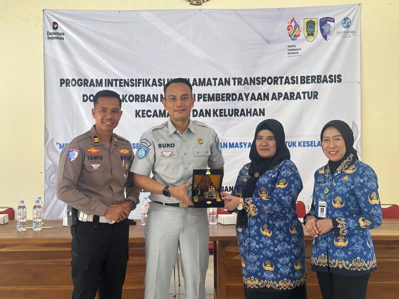 Jasa Raharja Cabang Surakarta Gelar Kampanye Keselamatan di Kecamatan Wonosari: Menekan Angka Kecelakaan Lalu Lintas Bukan Sekedar Harapan