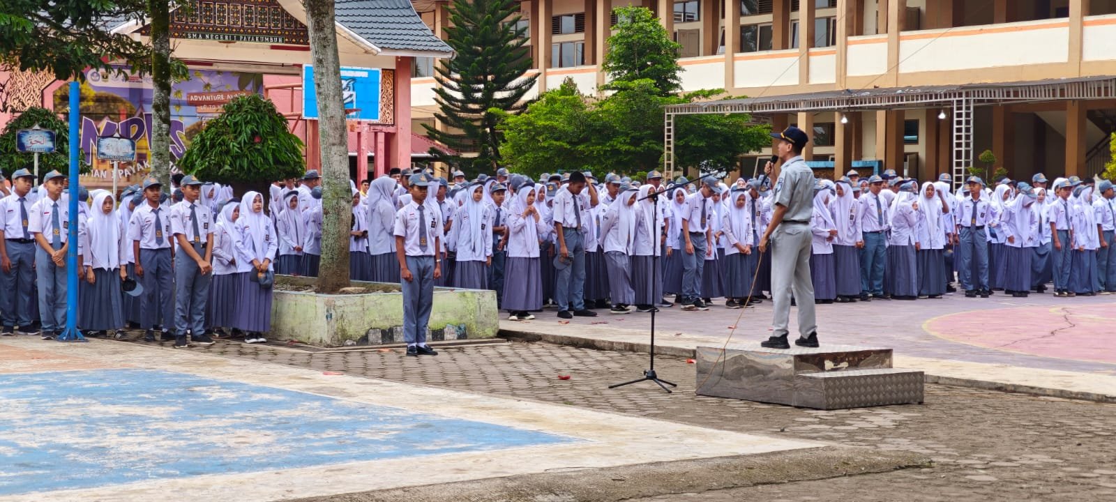 Jasa Raharja Sumbar Bersama Stakeholder Edukasi Keselamatan Berlalu Lintas kepada Pelajar di Payakumbuh