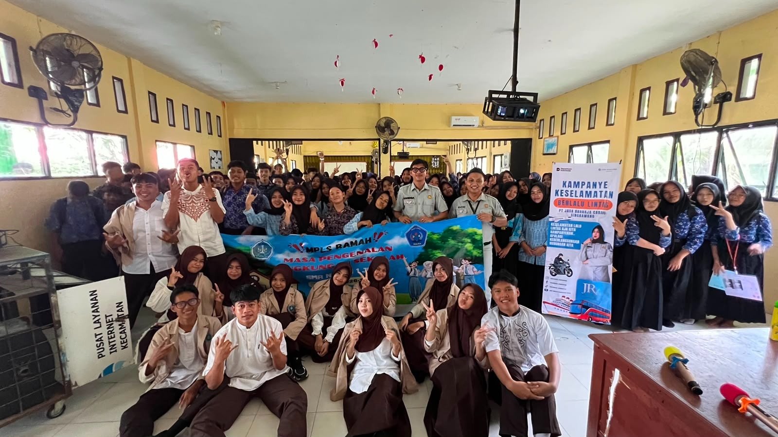 Libatkan Pelajar Sebagai Duta Peduli Keselamatan Berlalu Lintas, Jasa Raharja Singkawang Gelar Kampanye Keselamatan di SMAN 1 Jawai