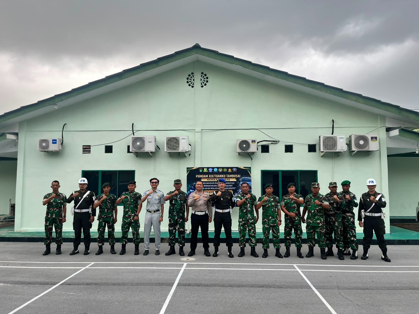 Jasa Raharja Sosialisasikan Safety Riding dan PPGD kepada personel Kodim 0317/TBK