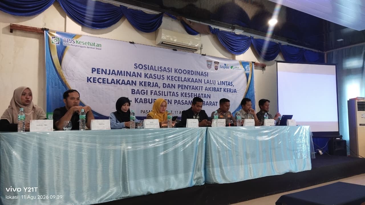 Jasa Raharja dan Fasilitas Kesehatan di Pasaman Barat Samakan Persepsi Penjaminan Kasus Kecelakaan