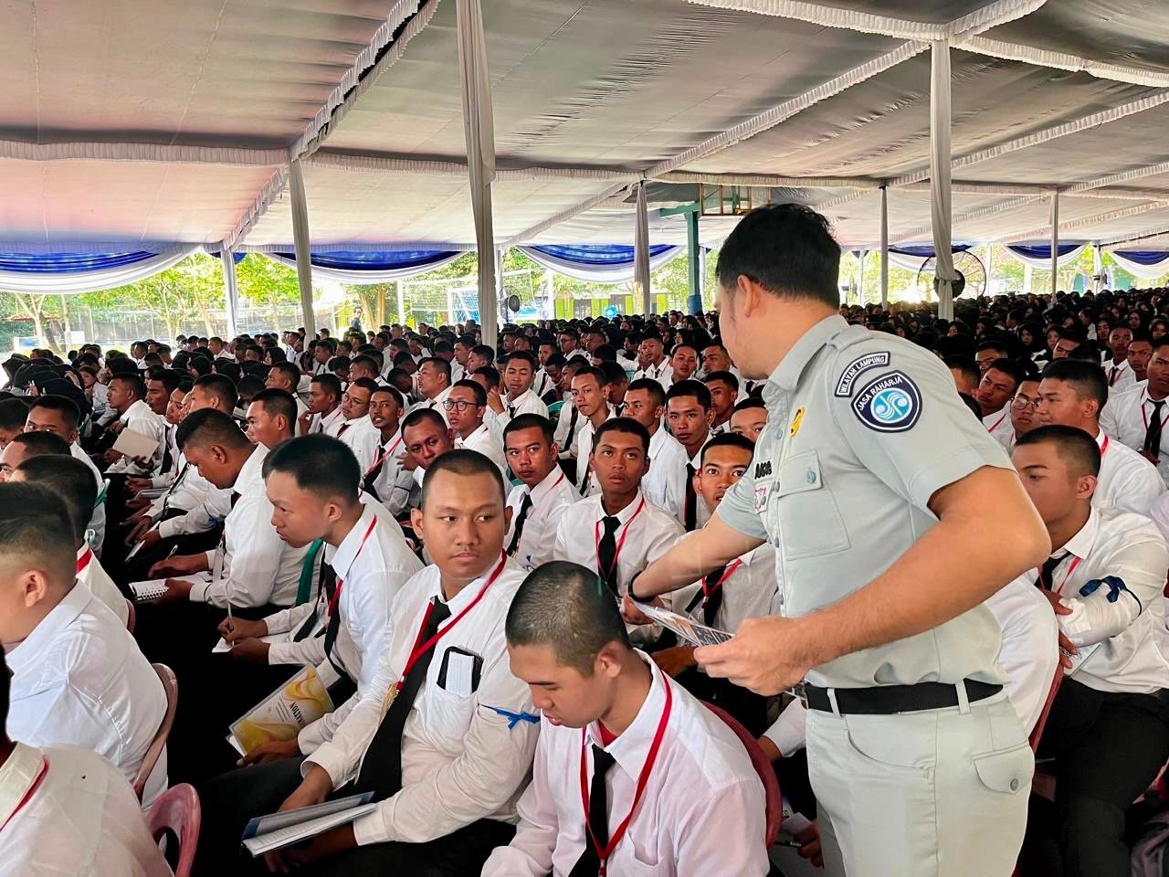 Sasar 3.000 Mahasiswa Baru Polinela, Jasa Raharja Lampung Perkuat Kampanye Keselamatan Berlalu Lintas