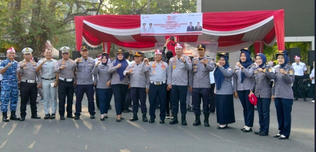 PT Jasa Raharja (Persero) Kantor Wilayah Sumatera Selatan Hadir menghadiri kegiatan Safety Campaign “Keselamatan Simpatik” Bersama Forkopimda Kota Palembang