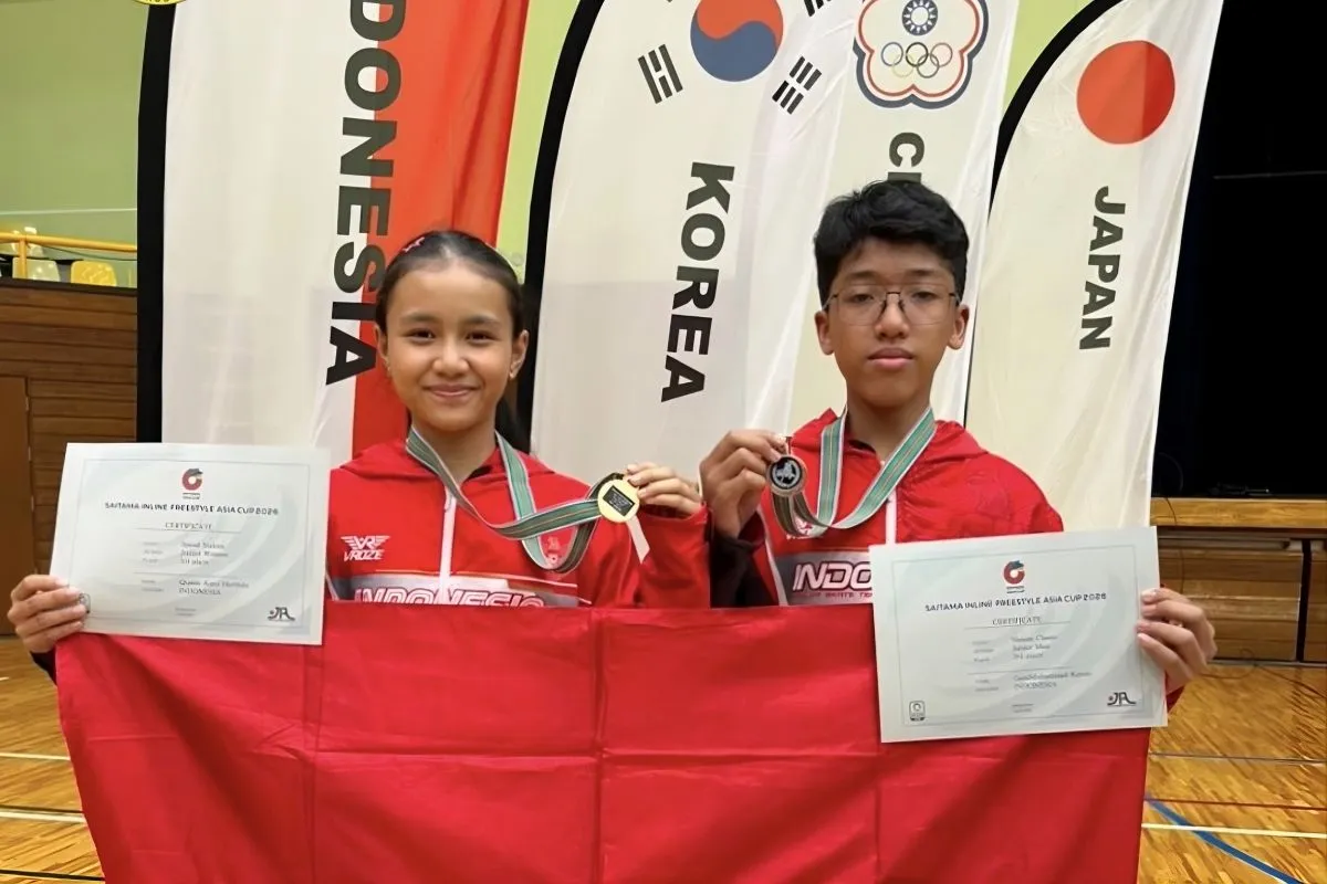 Queen Azmi Sabet Emas, Indonesia Tambah Prestasi di Saitama Inline Freestyle Asia Cup 2026