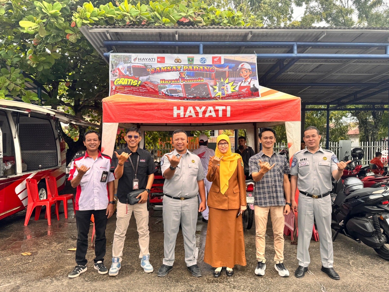Jasa Raharja Sumbar Bersama Samsat Padang, dan Hayati Gelar Program Service Gratis untuk Tingkatkan Kepuasan Wajib Pajak