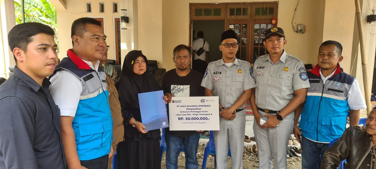 Jasa Raharja Kediri Serahkan Santunan Korban KM Virgo Transport 8