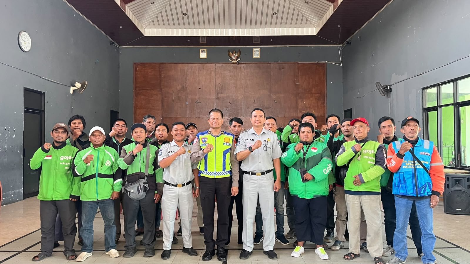 Jasa Raharja dan Polres Malang Kenalkan MyJasfren kepada Komunitas Driver Ojol Pakisaji-Kepanjen