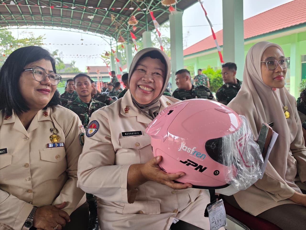 Jasa Raharja Karawang Sosialisasikan Safety Riding dan Kepatuhan Pembayaran Pajak Kendaraan Bermotor di Subdenpom Karawang