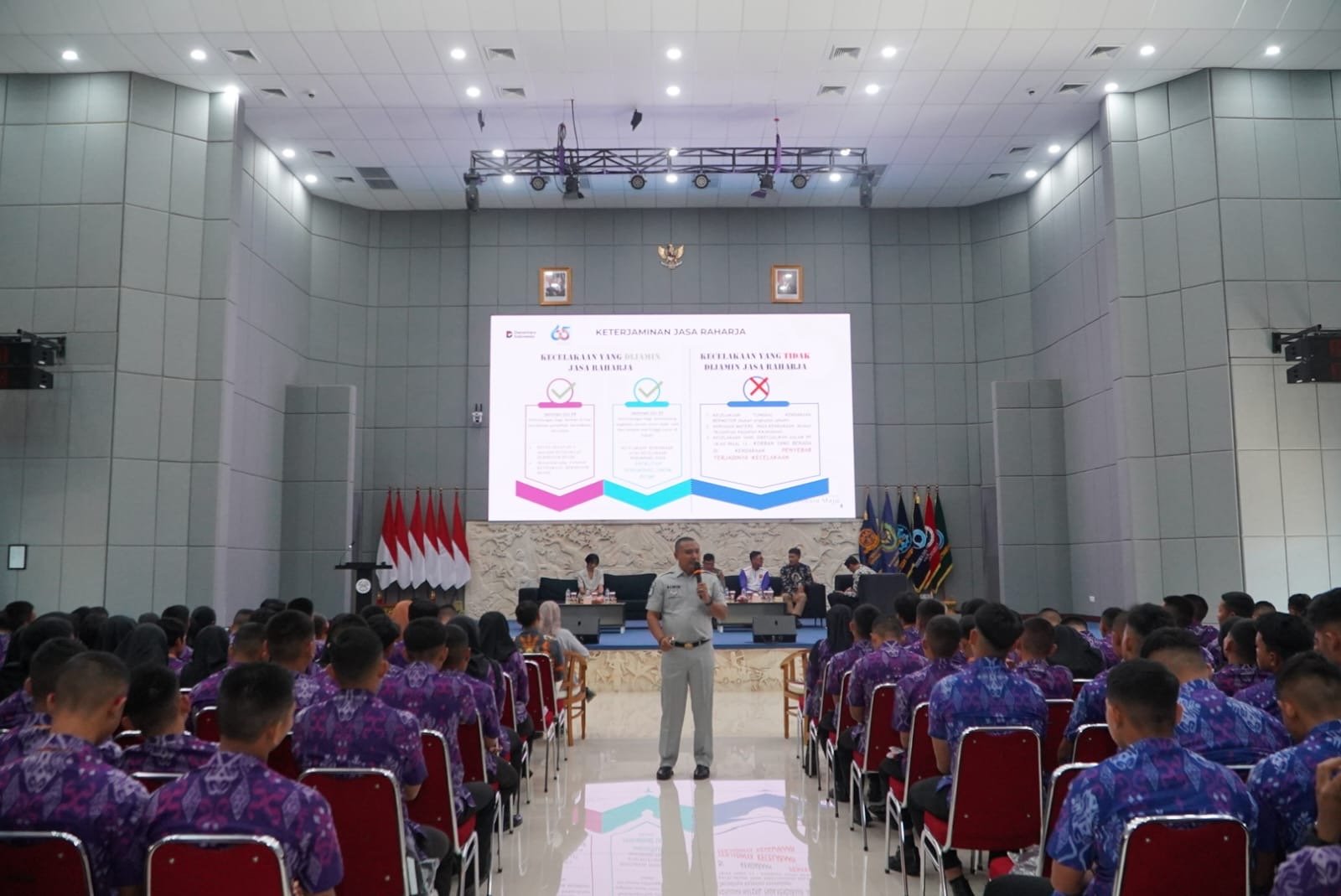 Dari Politeknik Transportasi Darat,Jasa Raharja Titipkan Pesan untuk Para Pengendara Muda