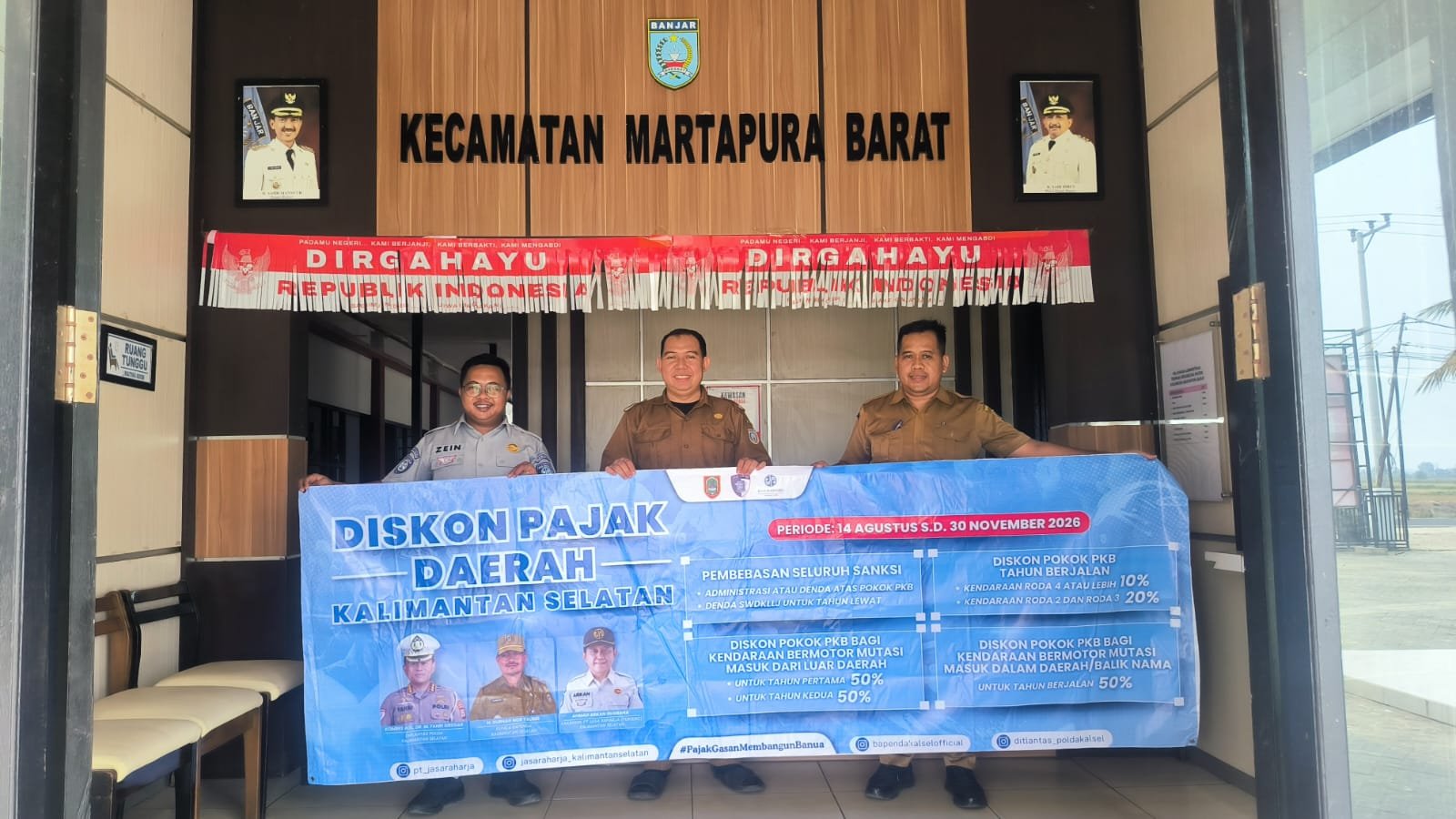 Tim Pembina Samsat Martapura Sasar Ruang Publik, Perluas Informasi Diskon Pajak 2026
