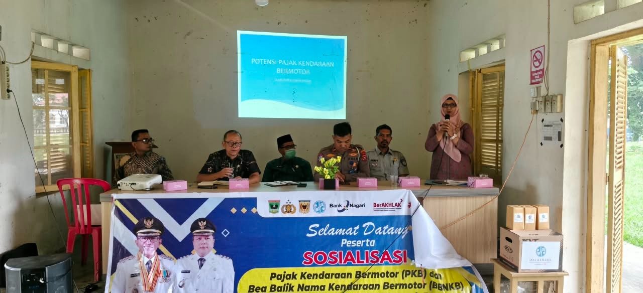 Jasa Raharja Sumbar Bersama Stakeholder Gelar Sosialisasi Kesamsatan dan Safety Riding di Lintau Buo