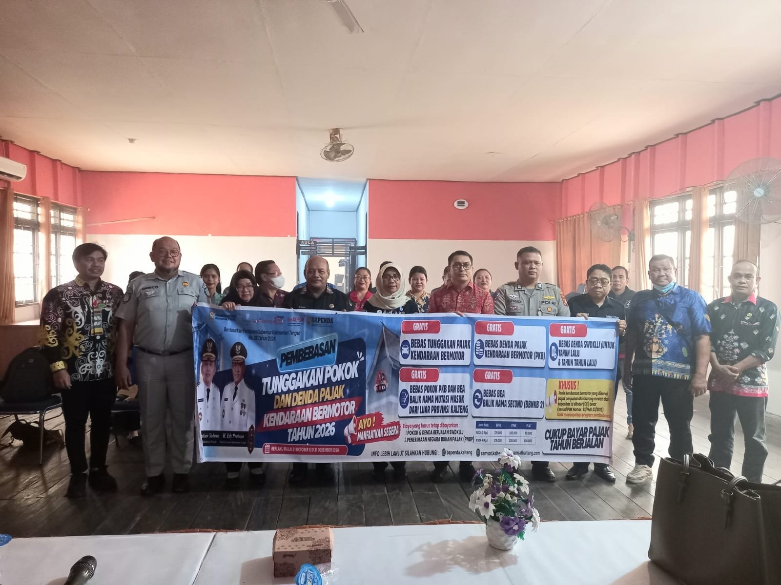 Samsat Pulang Pisau Sosialisasikan Program Pembebasan Tunggakan PKB 2026