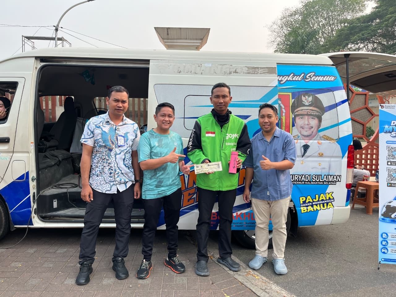 Tim Pembina Samsat Banjarmasin II Hadirkan Layanan Pajak Kendaraan di Car Free Day