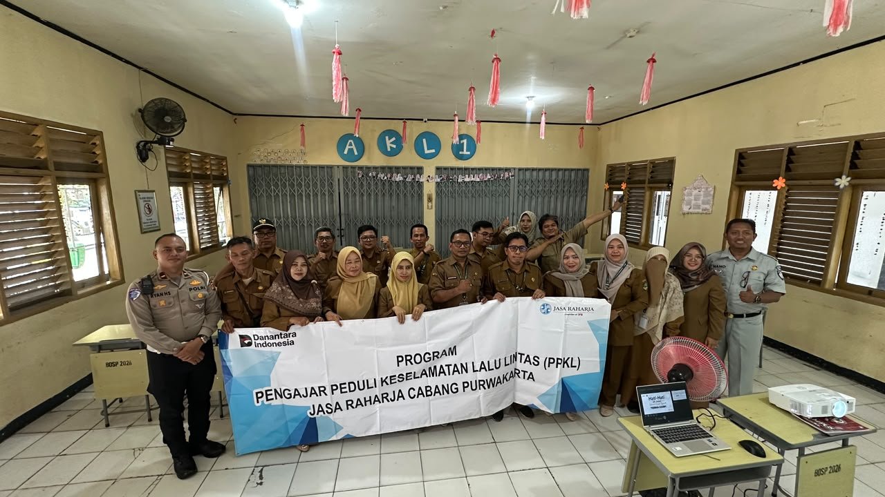 Jasa Raharja Purwakarta Bersama Polres Gelar Program Pengajar Peduli Keselamatan dan Safety Campaign di SMK