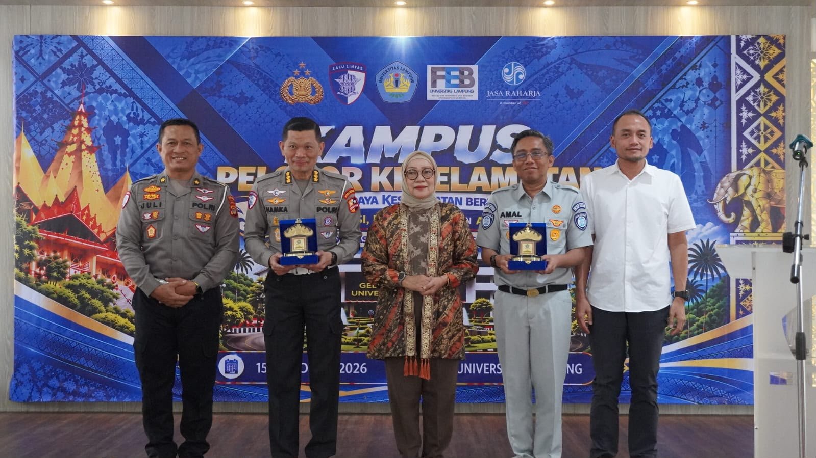 Libatkan 125 Mahasiswa Unila, Jasa Raharja Lampung Perkuat Edukasi Keselamatan Berlalu Lintas