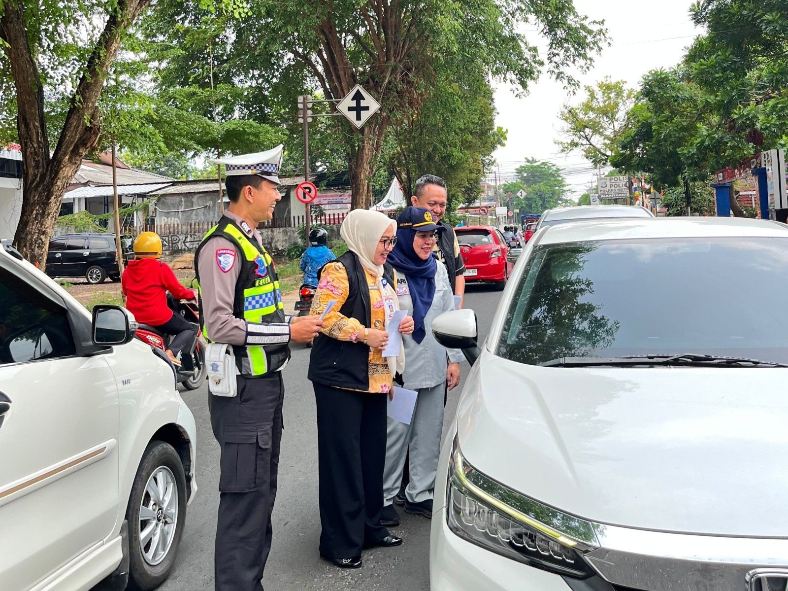 Operasi Gabungan di Taman Kota Metro, Jasa Raharja Dorong Warga Manfaatkan Keringanan Pajak